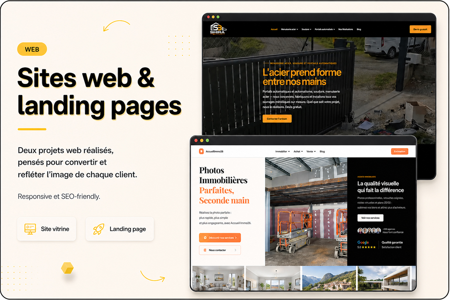 Sites web et landing pages